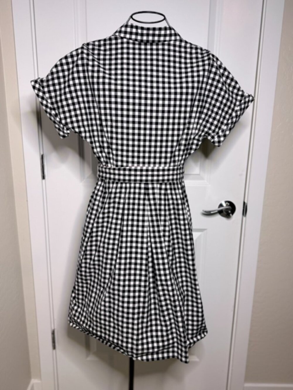 Talbots Gingham Cuffed Sleeve Shirt Dress, Size 6p - Picture 6 of 10